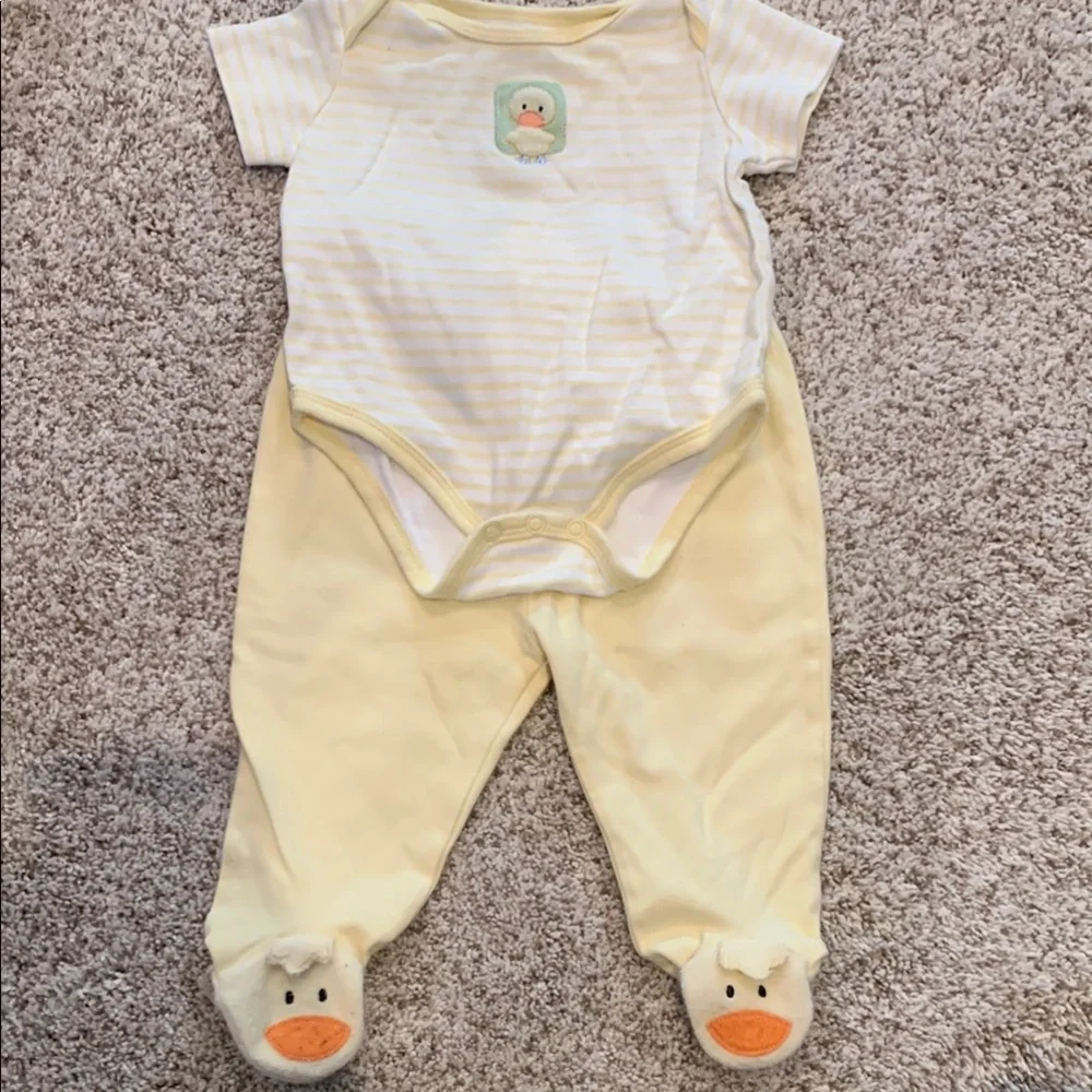Yellow Duck Baby One Piece 3-6 Month